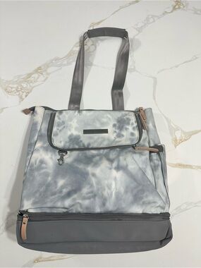 Gray Tie-Dye Pivot Petunia Picklebottom Diaper bag